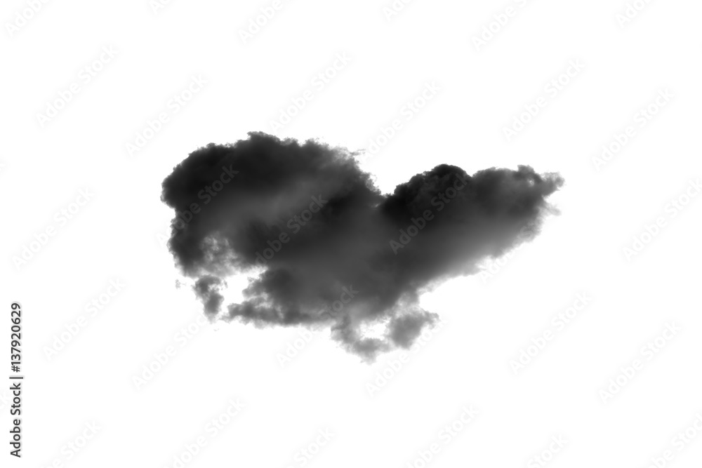 Dark clouds on white background Dark clouds on white background