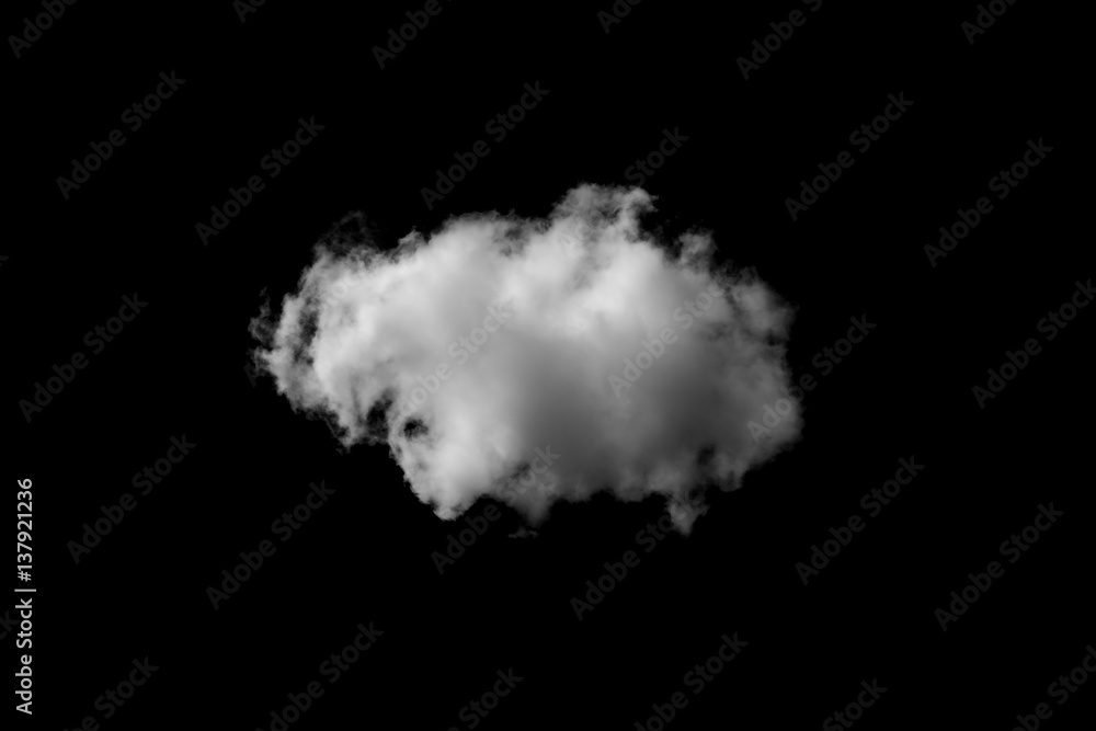 White cloud on black background Stock Photo | Adobe Stock