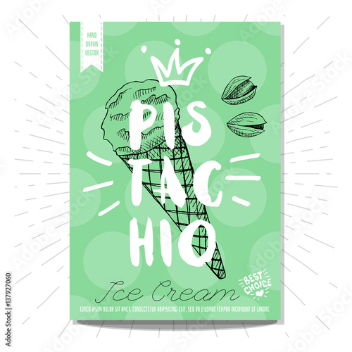 Set of hand drawn, cards, posters