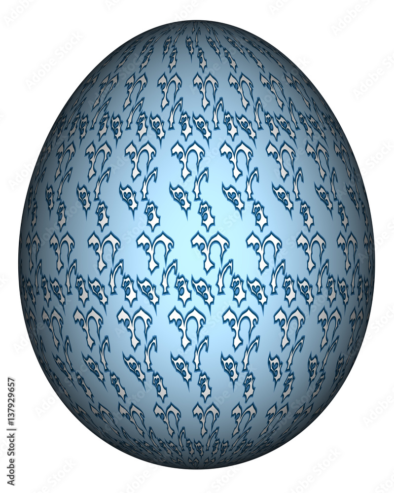 3D Bild - Osterei - bemalt Stock-Illustration | Adobe Stock