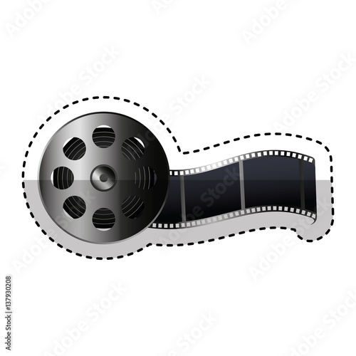 reel tape record isolated icon vector illustration design