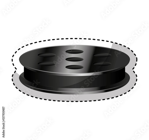 reel tape record isolated icon vector illustration design