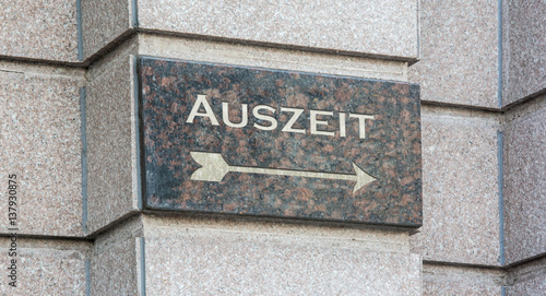 Schild 204 - Auszeit