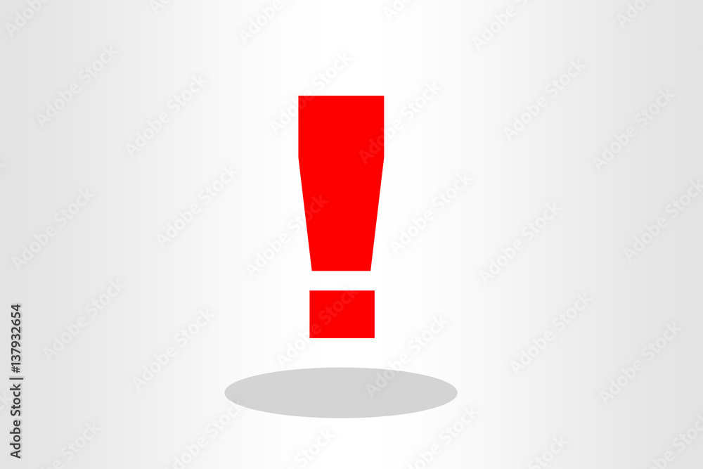 Illustration of red exclamation mark Illustration of red exclamation mark