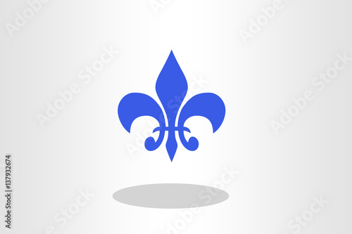 carnival background with fleur de lis