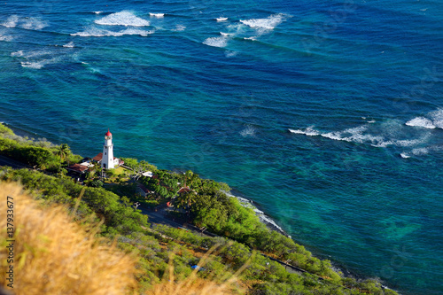 Diamond Head lighthouse in Honolulu, Hawaii