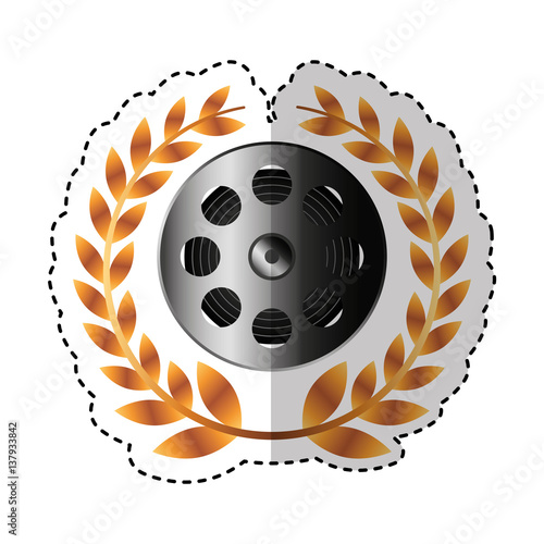 reel tape record isolated icon vector illustration design