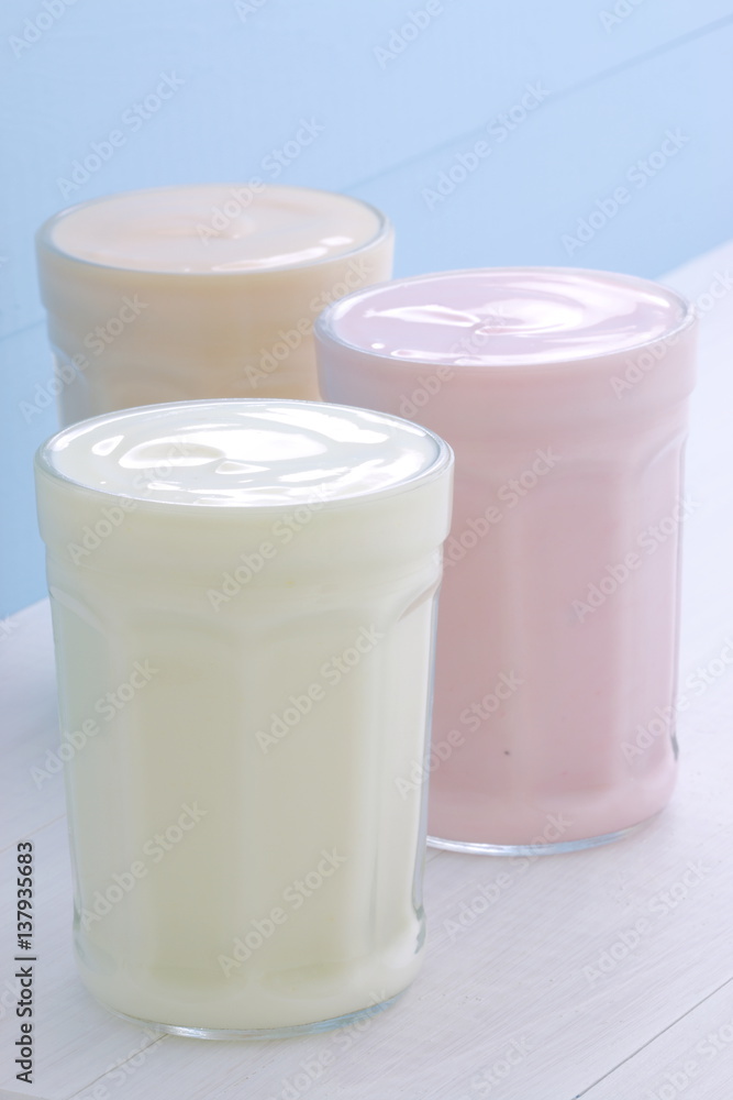 Fresh assorted yogurt Fresh assorted yogurt