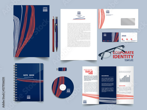 Corporate identity template set.
