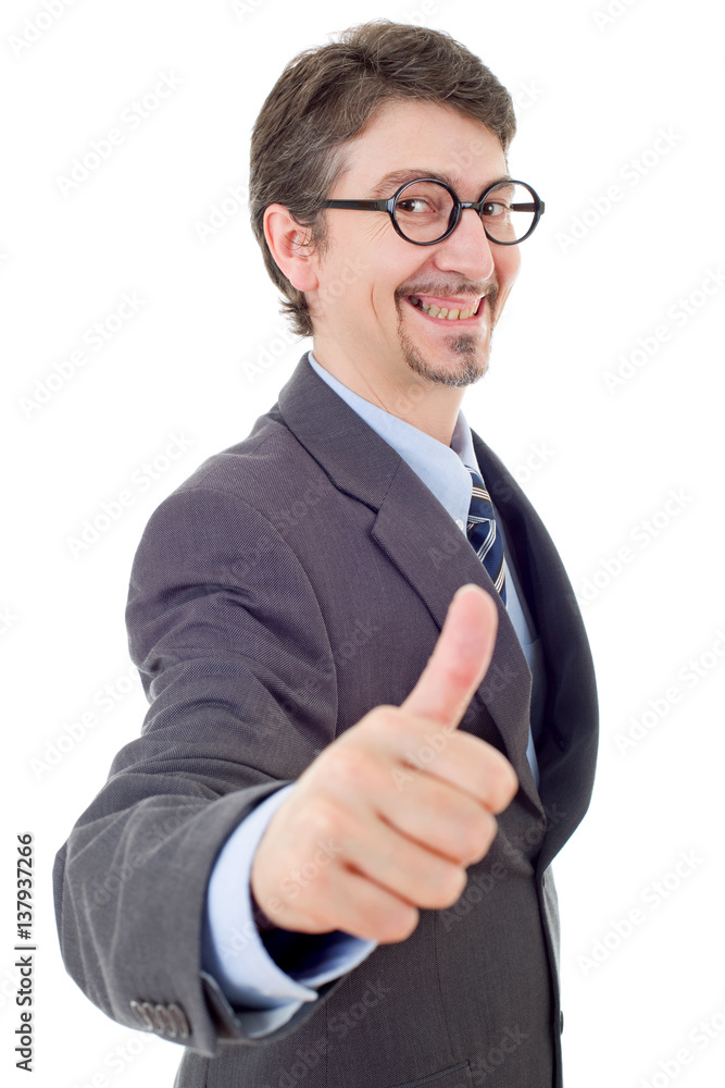 businessman thumb up businessman thumb up