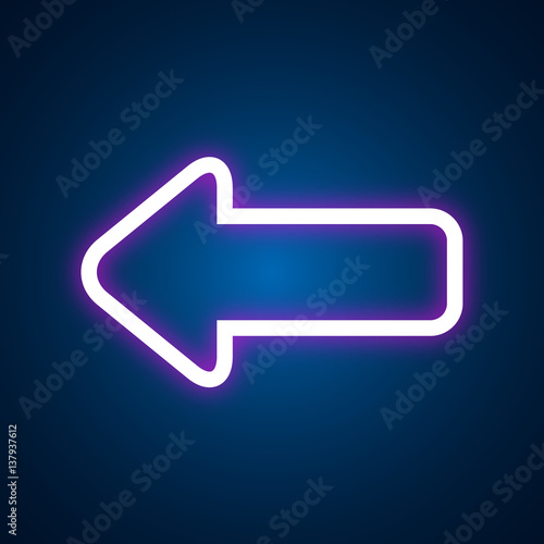 neon light arrow