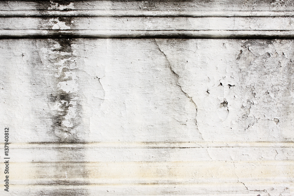 Fototapeta premium Old stucco wall texture of gray color