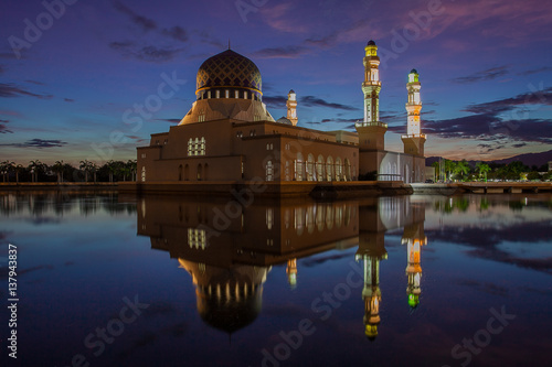 Sunrise view of KK City Most, Sabah, Borneo 
