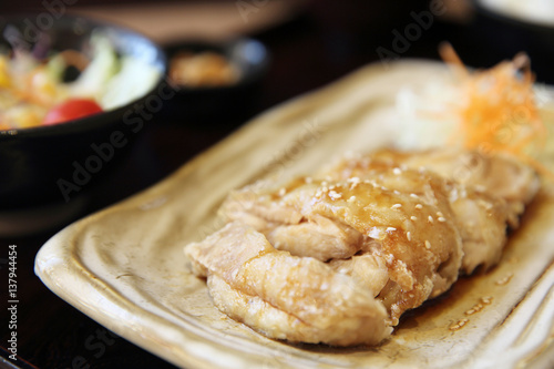 chicken teriyaki with rice