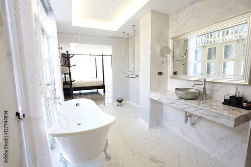 Interior of a luxury bathrooms