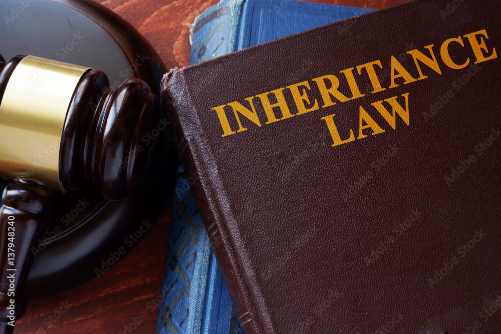 Inheritance law title on a book and gavel. Inheritance law title on a book and gavel.