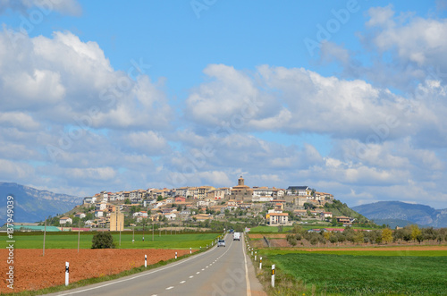Hilltop village of Berdun photo