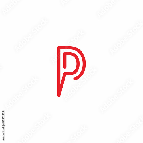 Free Download Letter P D Logo Vector - GFXLoad