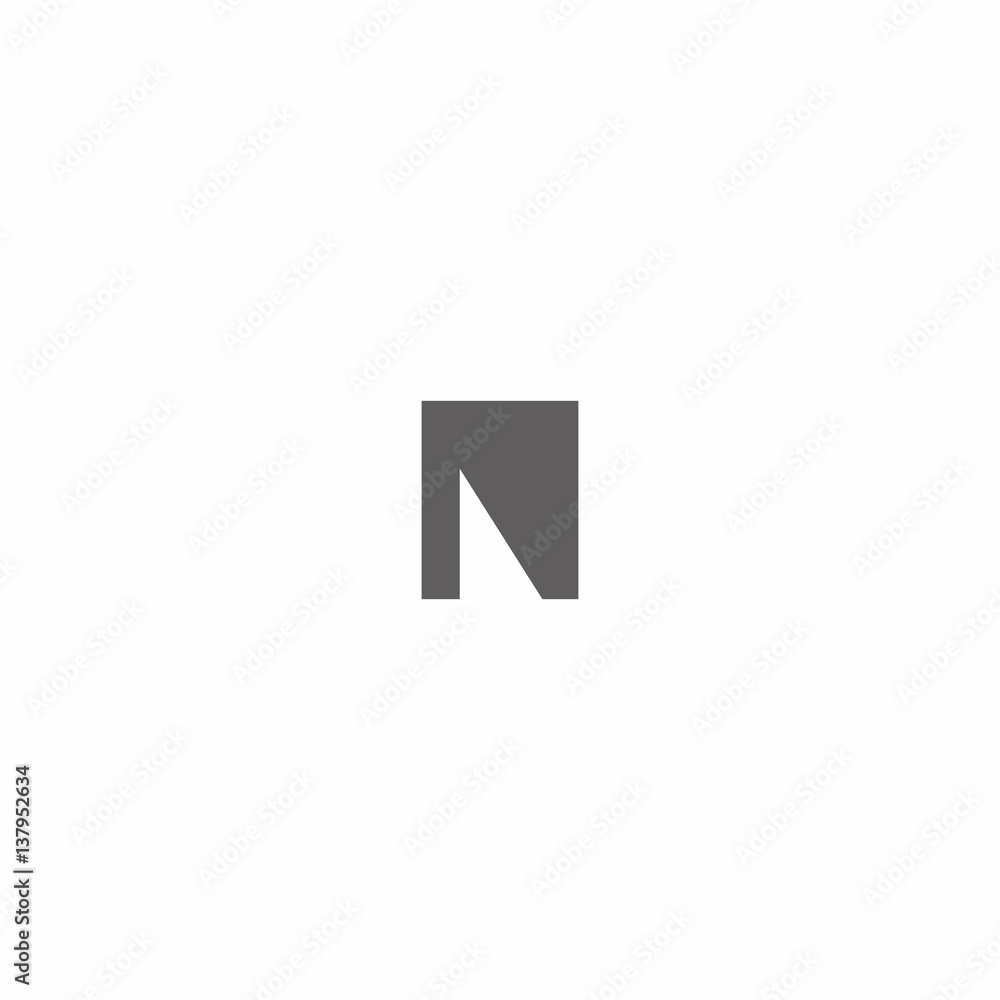 Letter N Square Logo Letter N Square Logo