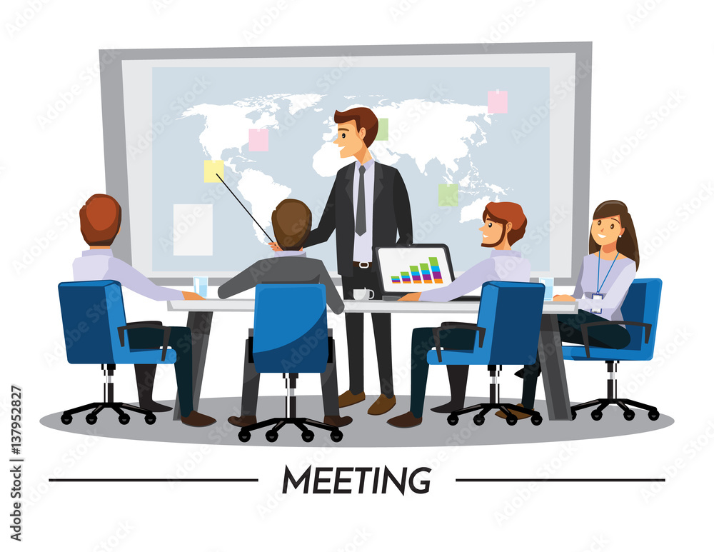 Business People Having Board Meeting,Vector illustration cartoon character Business People Having Board Meeting,Vector illustration cartoon character