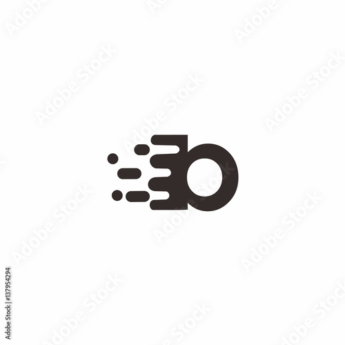 Abstract letter b logo design template. Dynamic vector unusual font. Universal fast speed fire moving water quick energy drop icon.