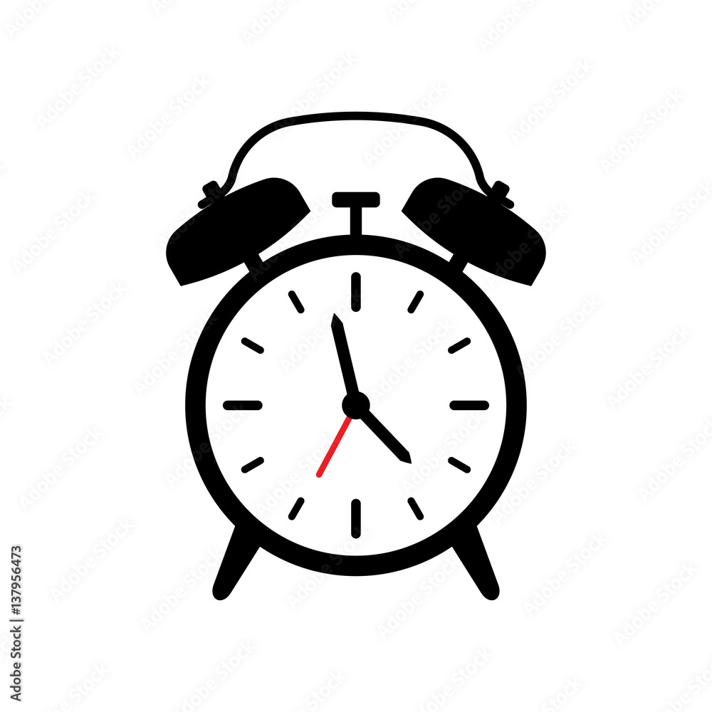 Alarm clock vector icon Alarm clock vector icon