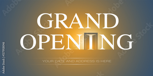Grand opening vector illustration
