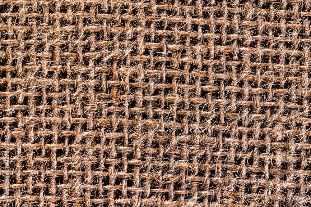Macro image of flax linen as natural background. Macro image of flax linen as natural background.