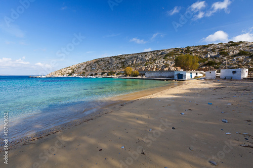 Village on Iraklia island in Lesser Cyclades  Greece.