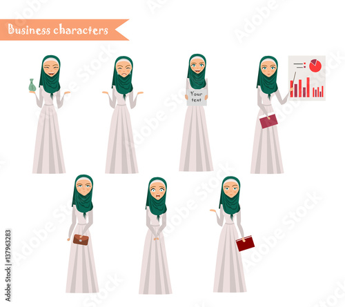 Arab Girl character for scenes.