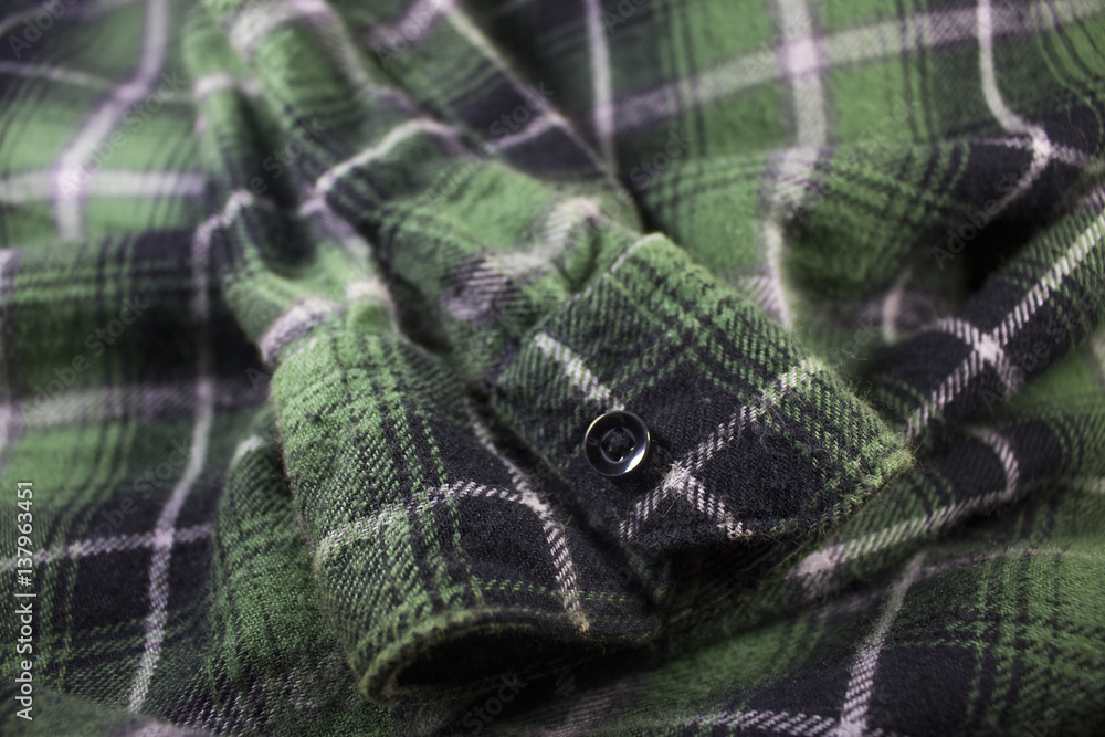 green plaid flannel fabric cloth green plaid flannel fabric cloth