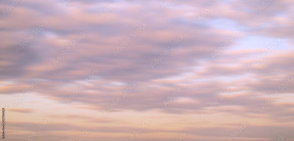 Blur sunset sky and cloud in evening