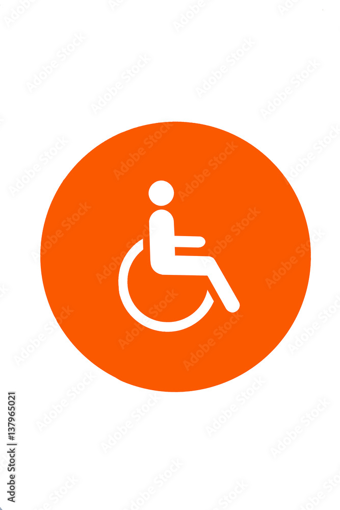 icon symbol cripple toilet wc as white background or print card. icon symbol cripple toilet wc as white background or print card.
