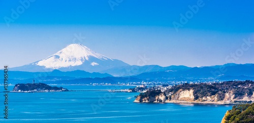 富士山と湘南海岸