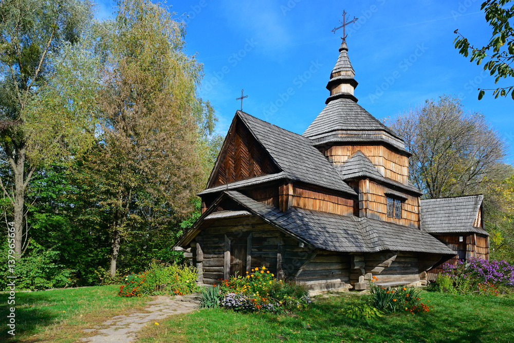 Ancient wooden church in Ukraine. Ancient wooden church in Ukraine.