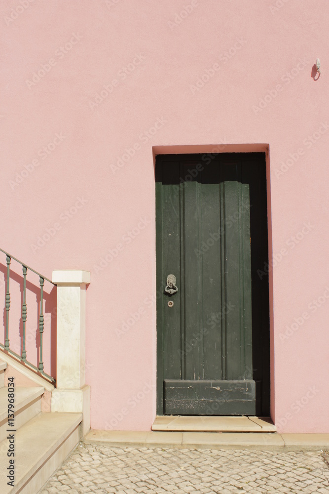 Fototapeta premium Pink wall