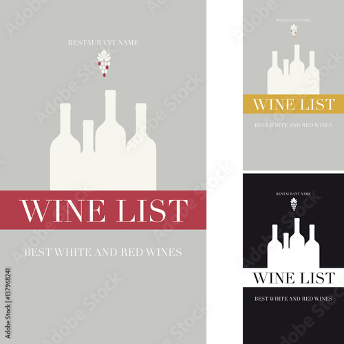 Prima pagina della carta dei vini