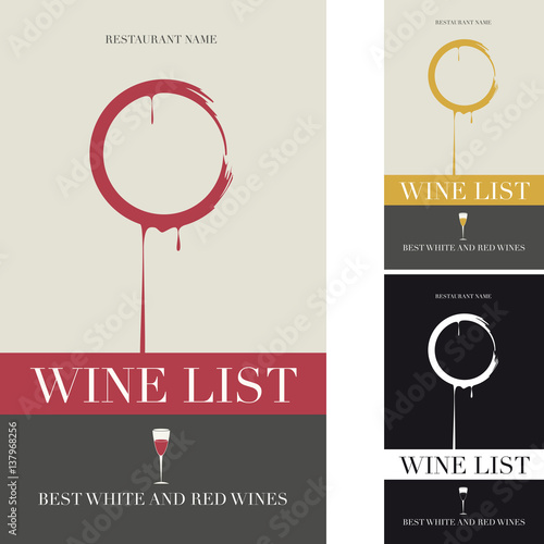 Prima pagina della carta dei vini