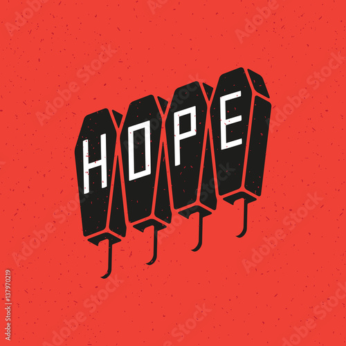 illustration for print on t-shirt or cover, card, poster for a music festival or a party