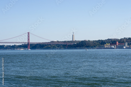 Rio Tajo and Lisbon Bridge, Portugal