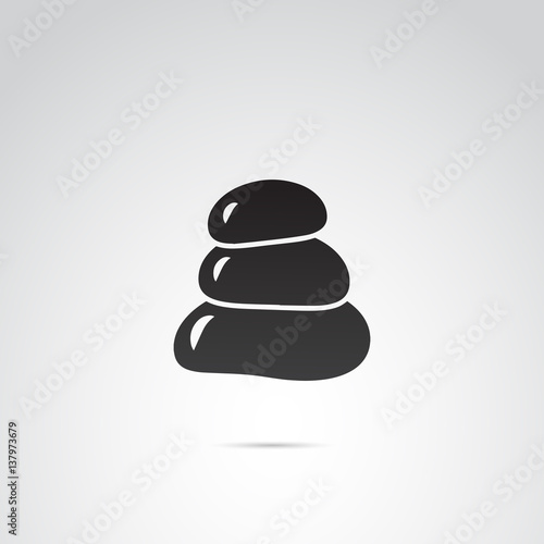 Stones spa vector icon.