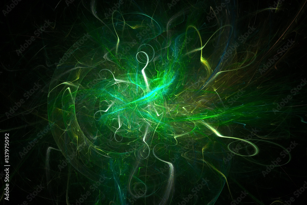 3D rendering abstract fractal light background 3D rendering abstract fractal light background