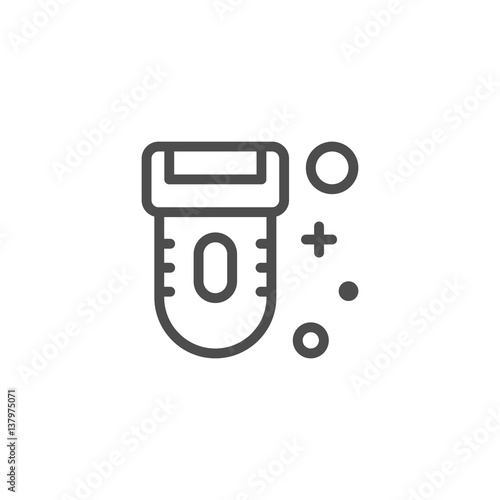 Epilator line icon