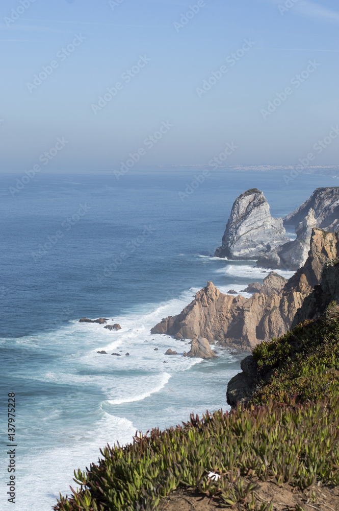 In the cape of Roca in Lisbon