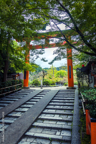 Rotes Torii in Kyoto