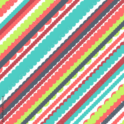 Knitting abstract vector background with modern retro