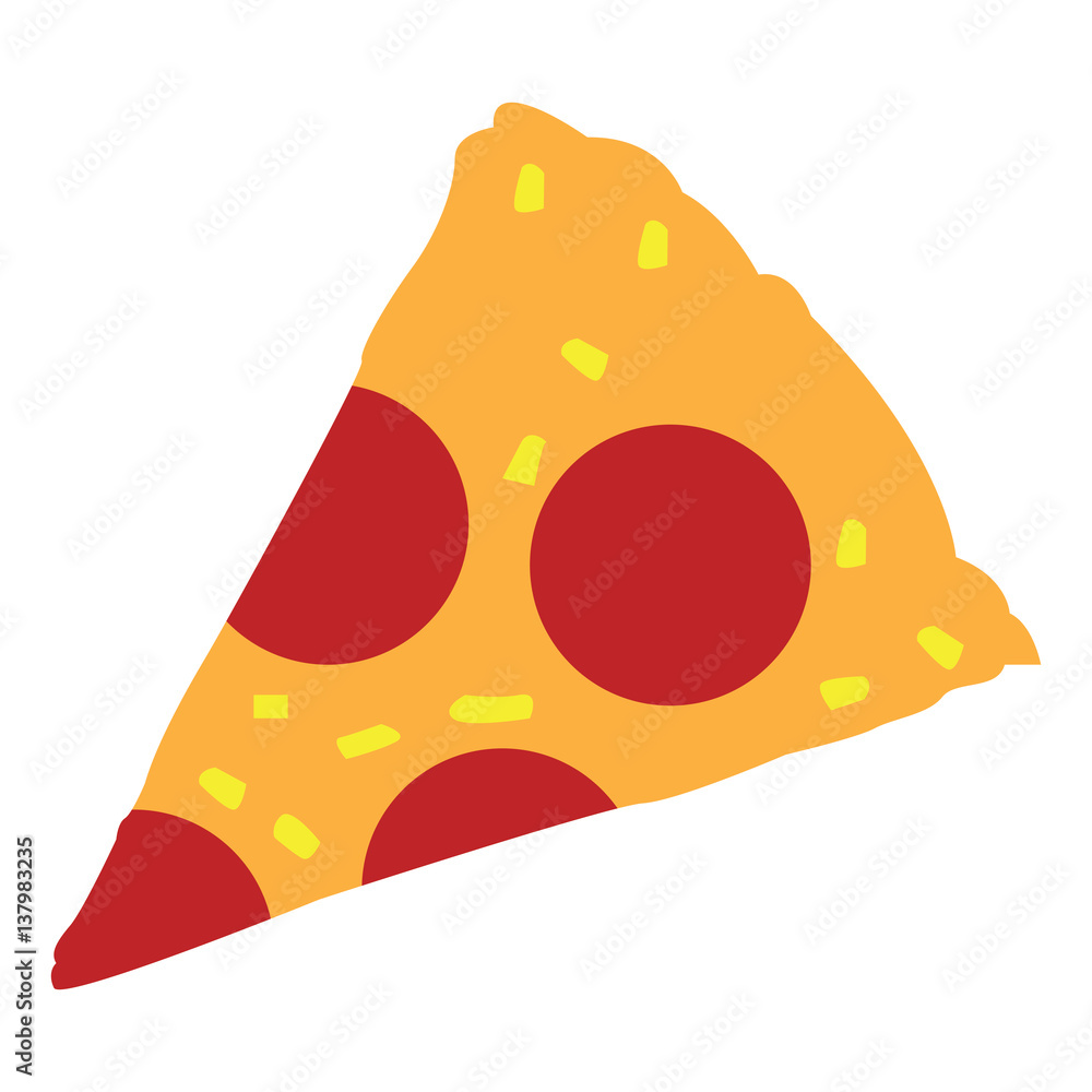 Isolated pizza icon on a white background, Vector illustration Isolated pizza icon on a white background, Vector illustration