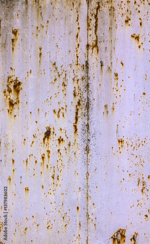 texture of rusty iron sheet