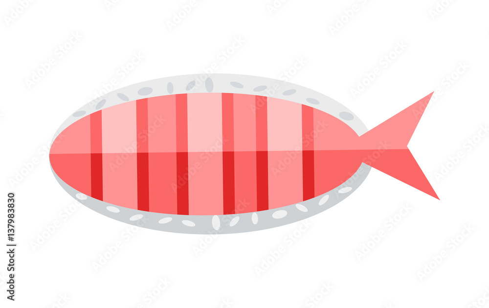 Salmon Fish Isolated on White Organic Natural Food Salmon Fish Isolated on White Organic Natural Food