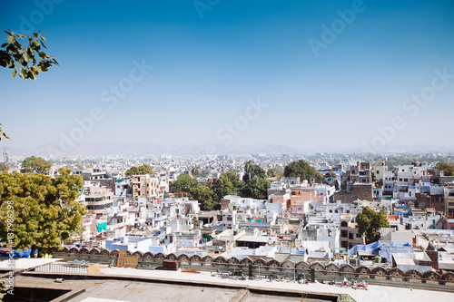 Aerial view of Udaipur city, India © Nastya Tepikina